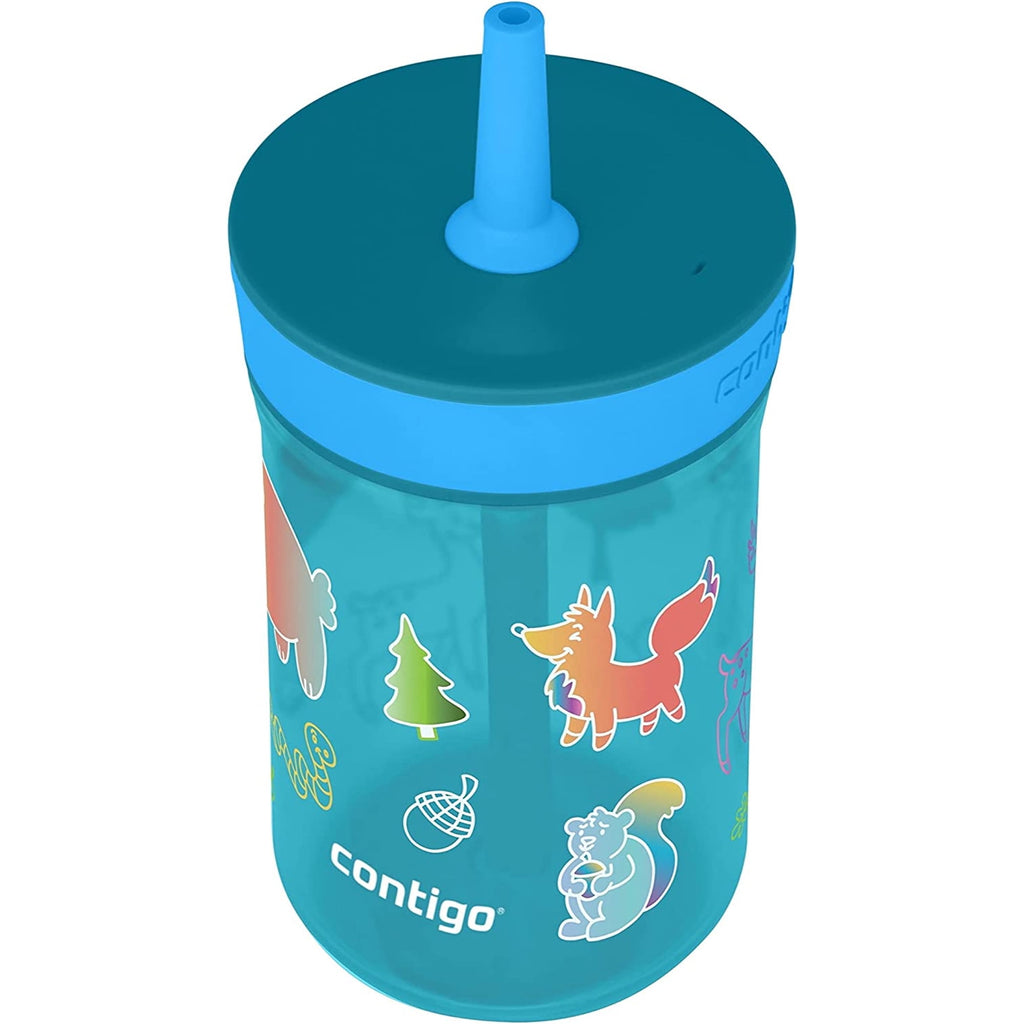 Contigo Kid's 14 oz. Leighton Tumbler with Straw - Juniper/Blue Forest