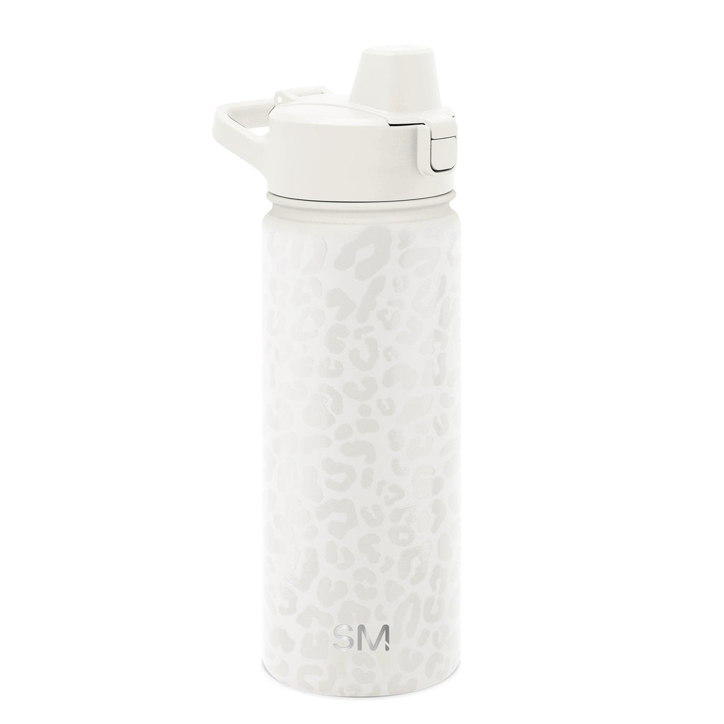 Simple Modern 18 fl oz Insulated Stainless Steel Summit Water Bottle with Covered Silicone Straw Lid | Sweet Taffy