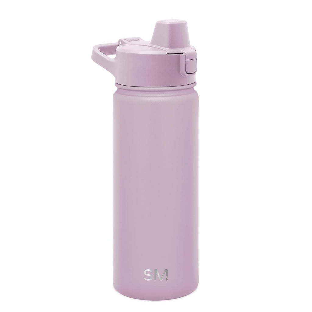 Simple Modern 18 fl oz Insulated Stainless Steel Summit Water Bottle with Covered Silicone Straw Lid | Sweet Taffy