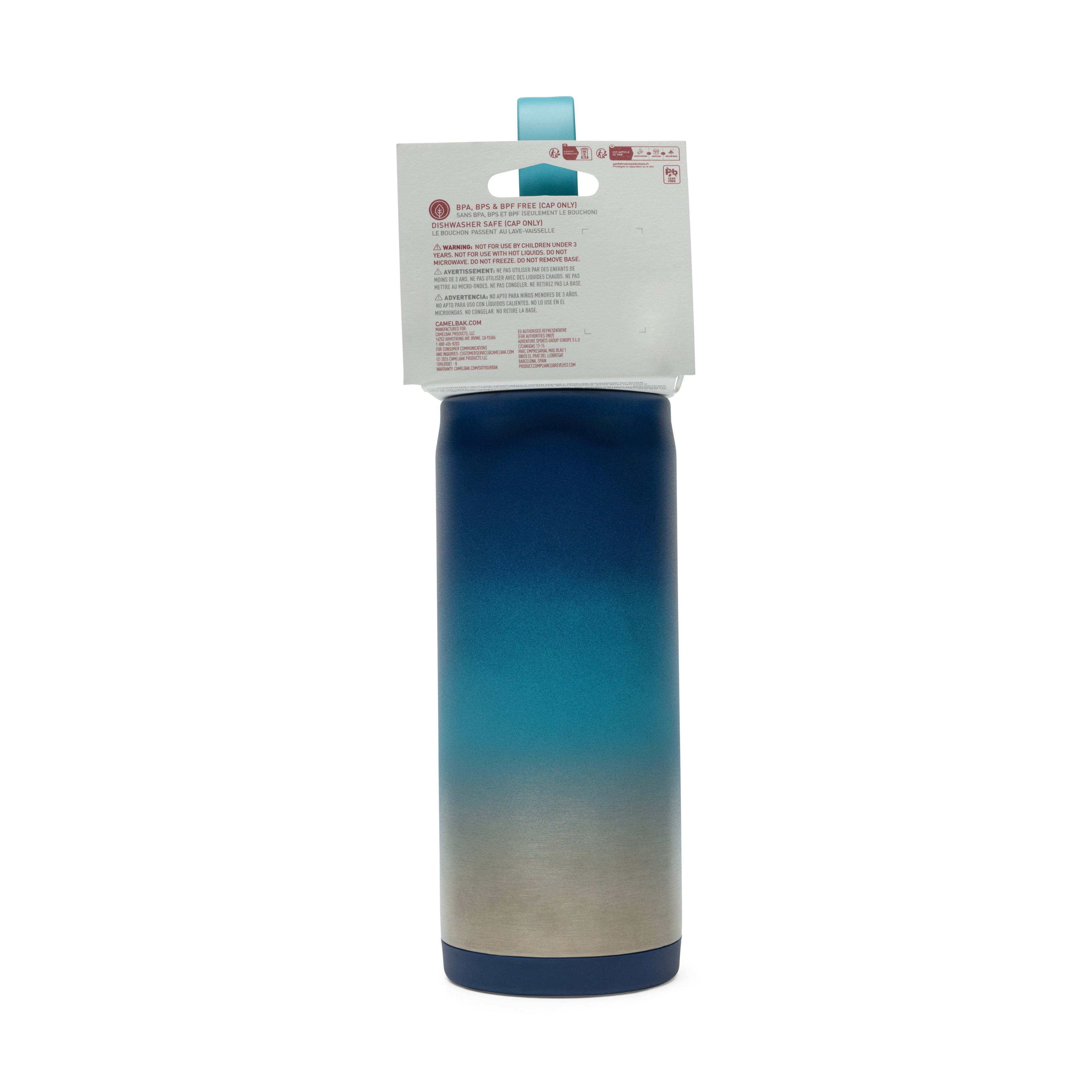 Camelbak Thrive Chug 16oz Stainless Bottle, Blue Haze