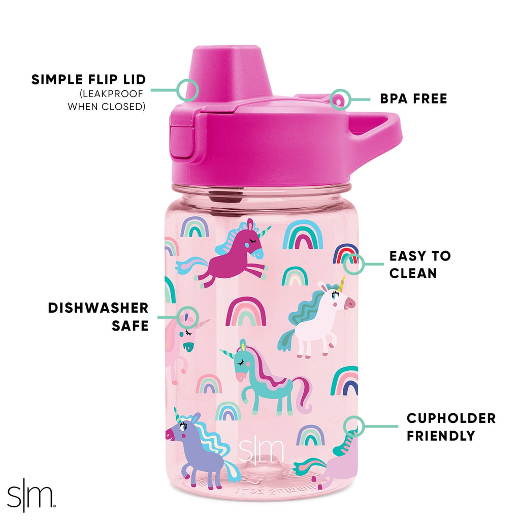 Simple Modern 12 fl oz Reusable Tritan Summit Water Bottle with Silicone Straw Lid | Birthday Cake