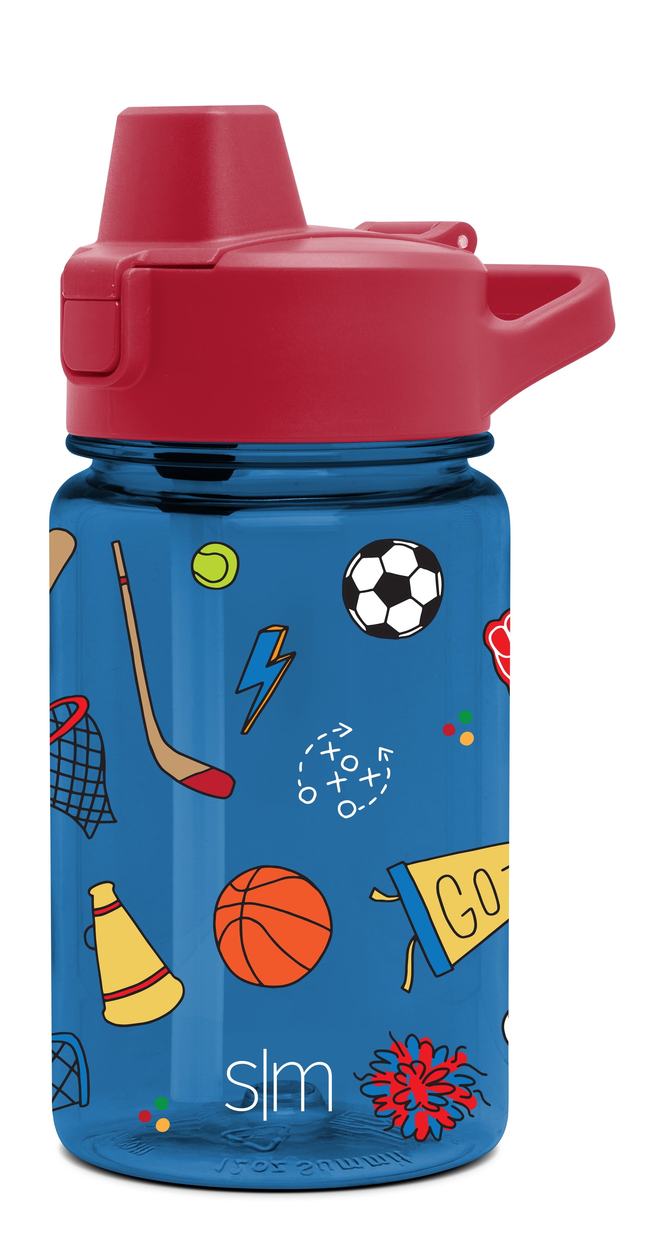 Simple Modern 12 fl oz Reusable Tritan Summit Water Bottle with Silicone Straw Lid | Birthday Cake