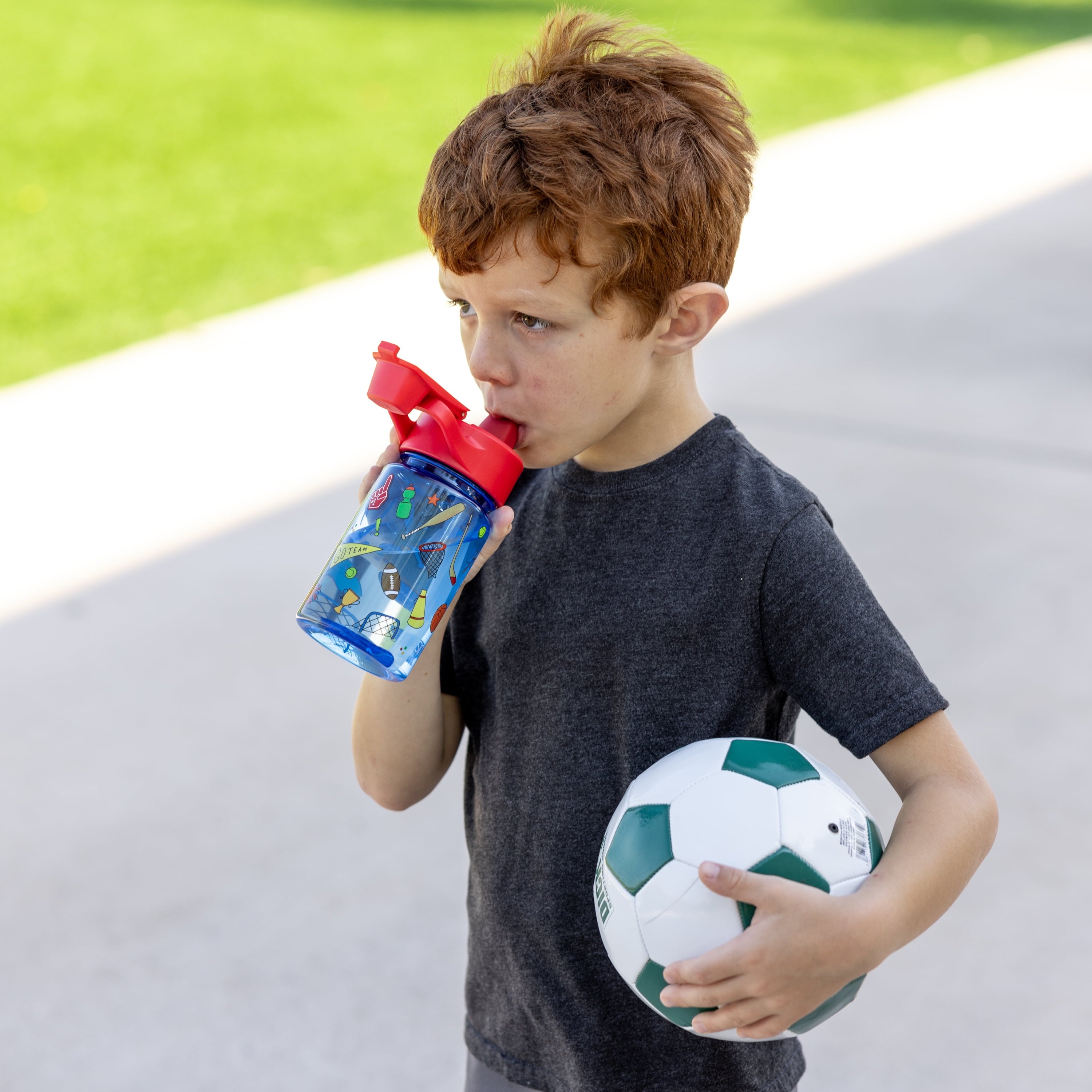 Simple Modern 12 fl oz Reusable Tritan Summit Water Bottle with Silicone Straw Lid | Birthday Cake