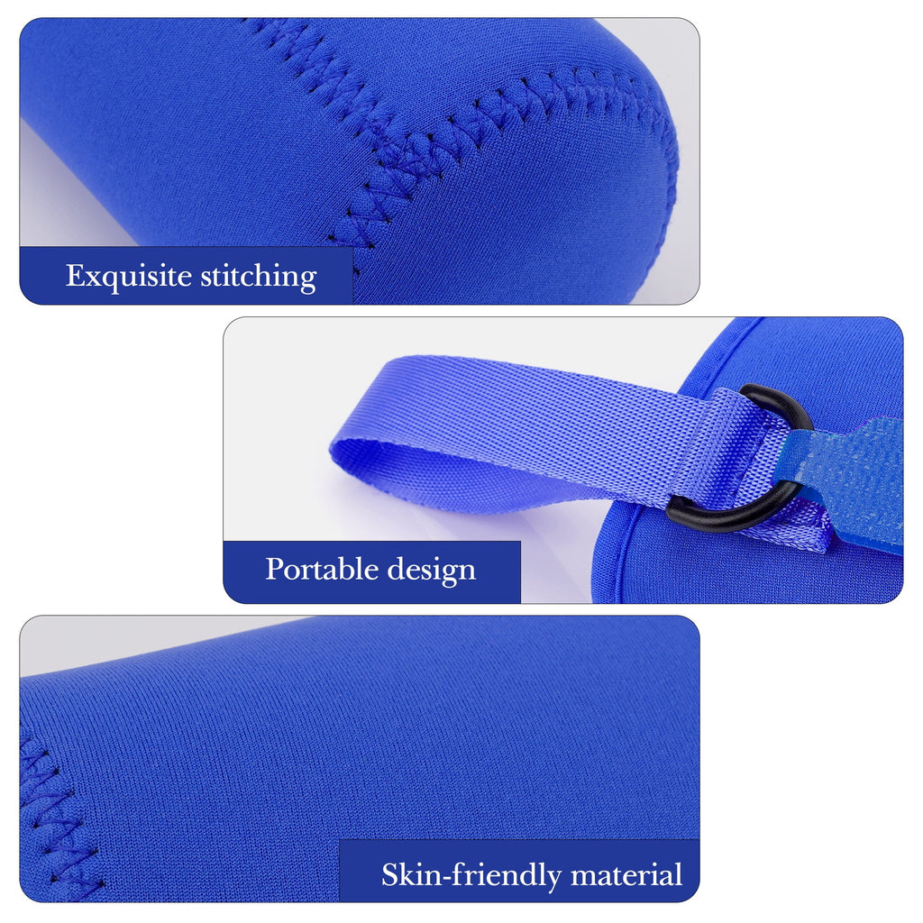 Linkidea Water Bottle Sleeve Compatible with CamelBak Eddy+ Tritan 14oz, Steel 12oz Kids Bottle, Waterbottle Holder Bag with Name Tag, Navy Blue