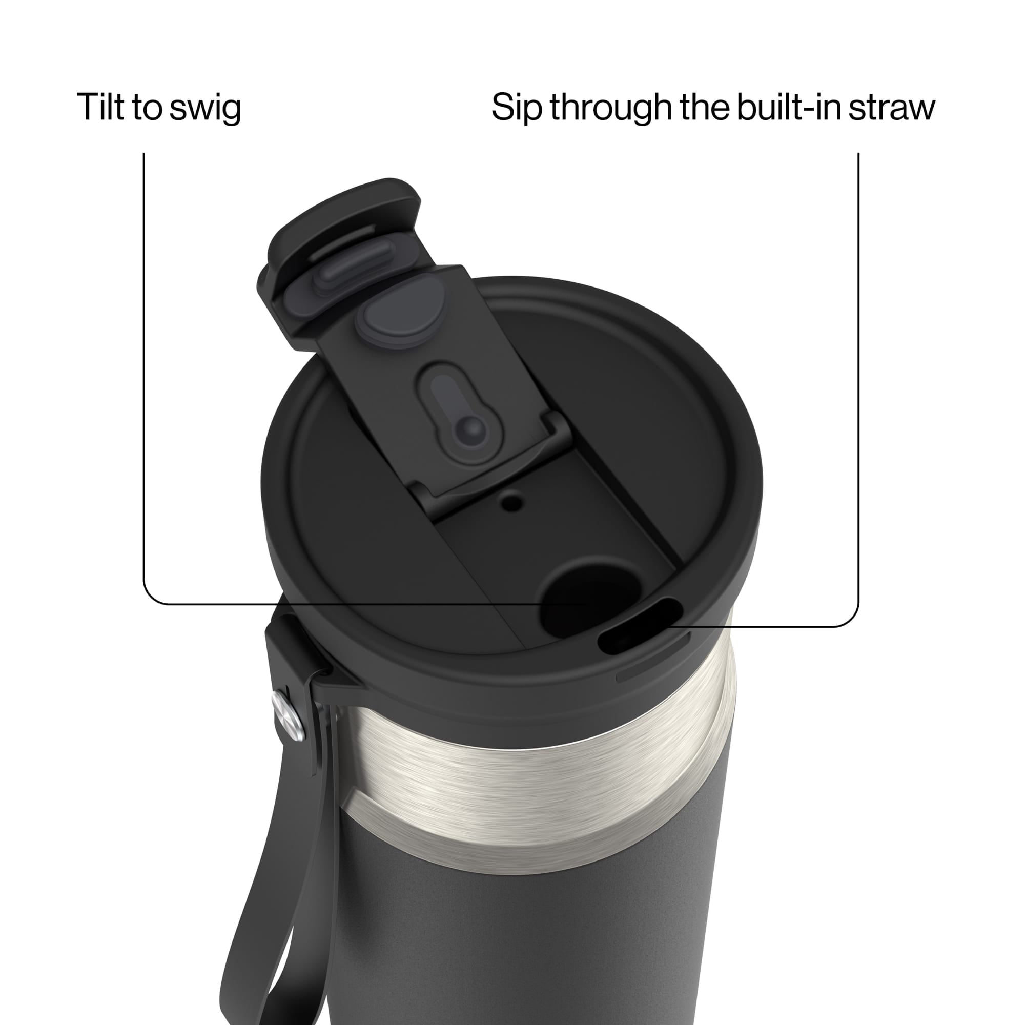 Contigo DualSip 20 oz Leakproof Insulated Water Bottle with 2-Way Lid