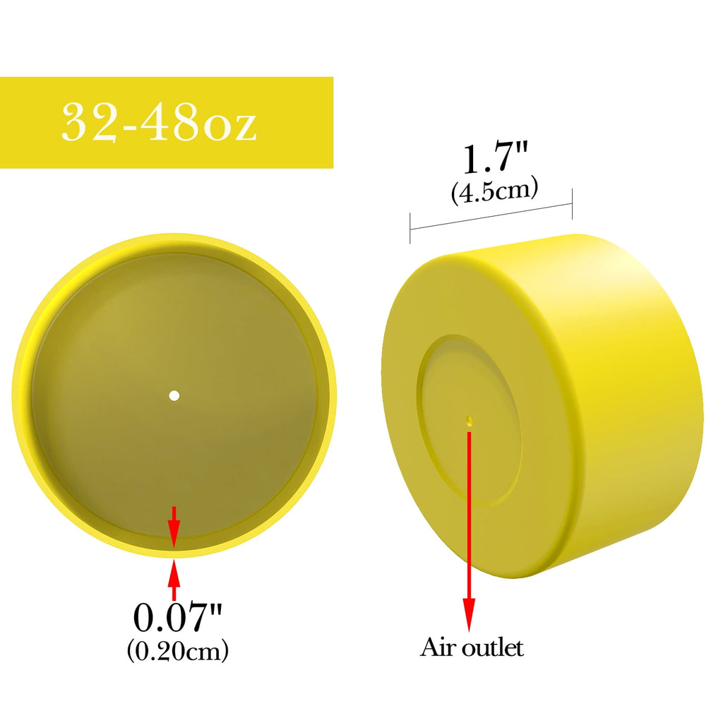 Linkidea 2 Pack Water Bottle Boot Compatible with Nalgene Sustain Wide Mouth 32oz/48oz, Narrow Mouth 32oz, Silicone Anti-Slip Bottle Bottom Bumper Protector (Yellow)