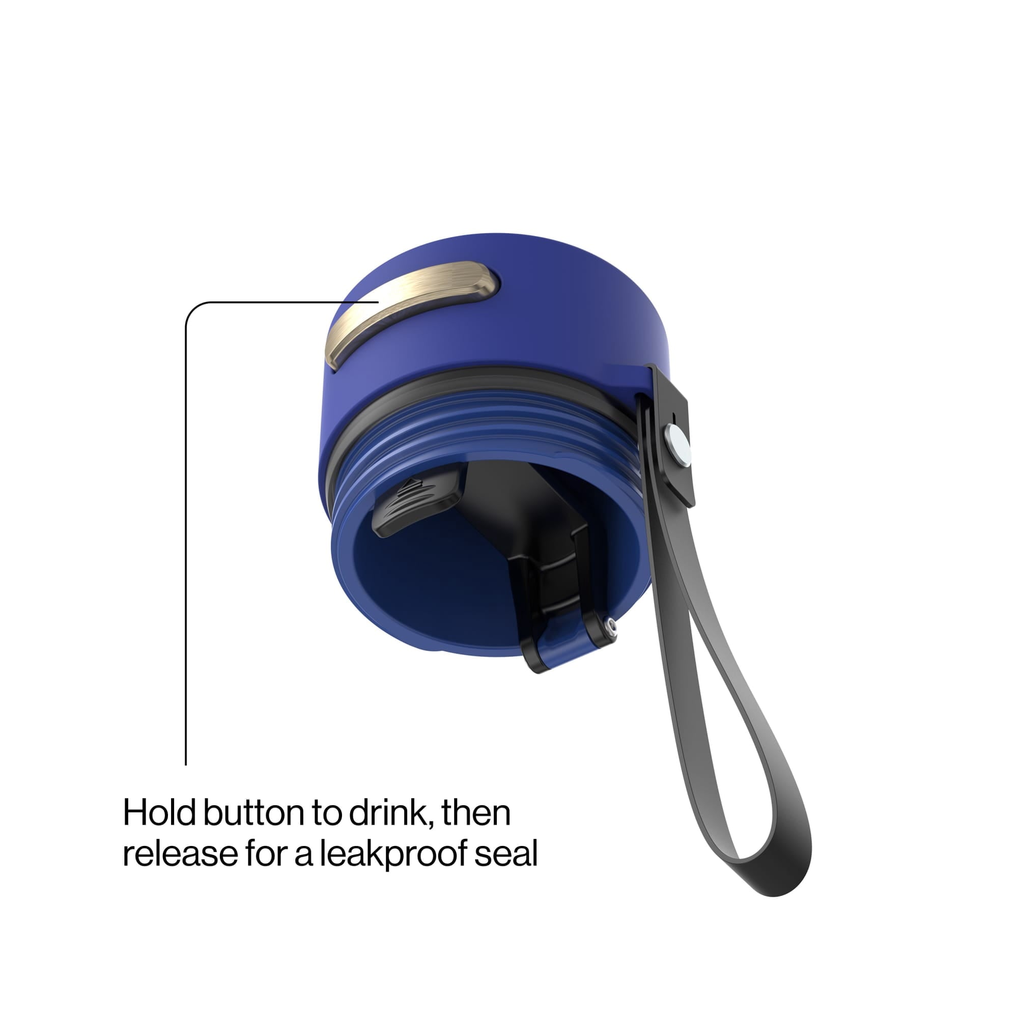 Contigo AutoSeal 16 oz Leakproof Water Bottle with Carrying Strap