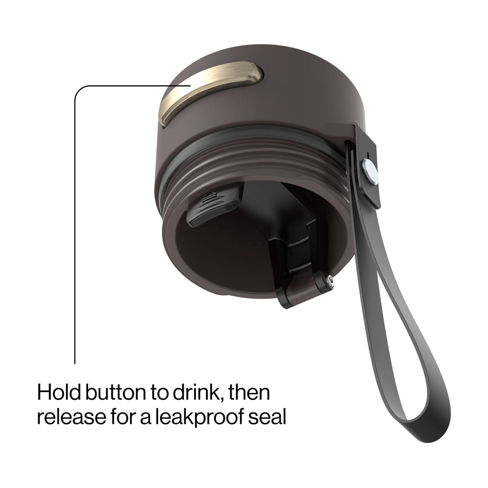 Contigo AutoSeal 16 oz Leakproof Water Bottle with Carrying Strap