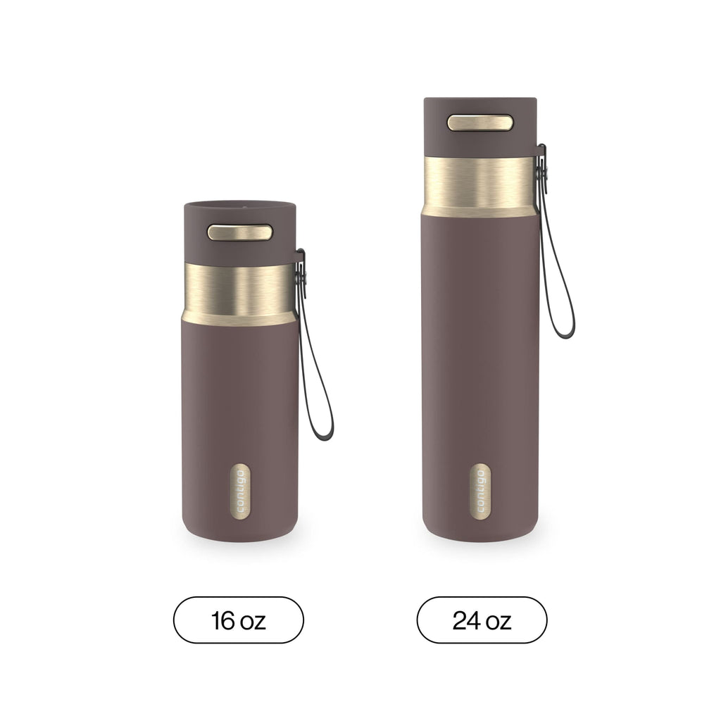 Contigo AutoSeal 16 oz Leakproof Water Bottle with Carrying Strap