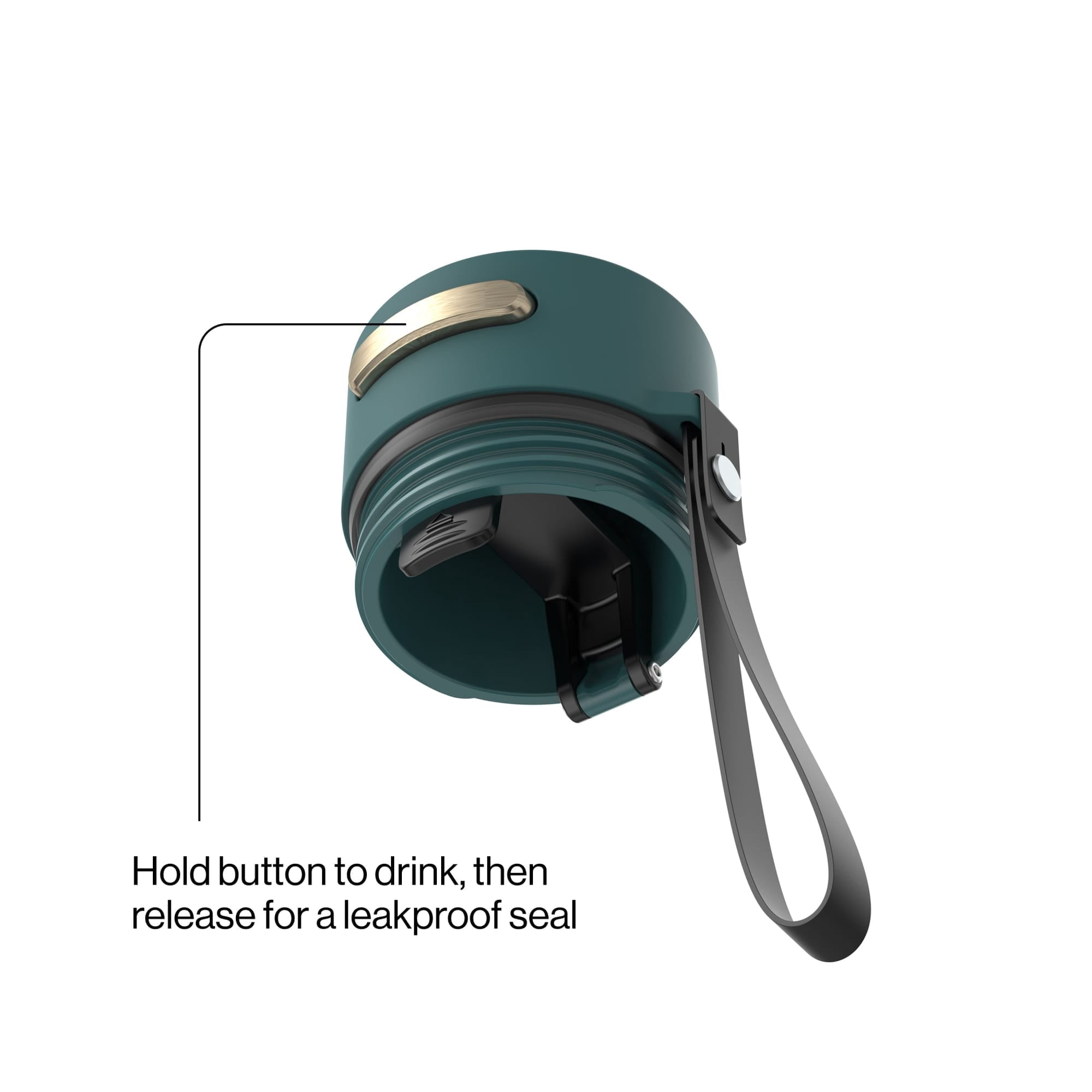 Contigo AutoSeal 16 oz Leakproof Water Bottle with Carrying Strap