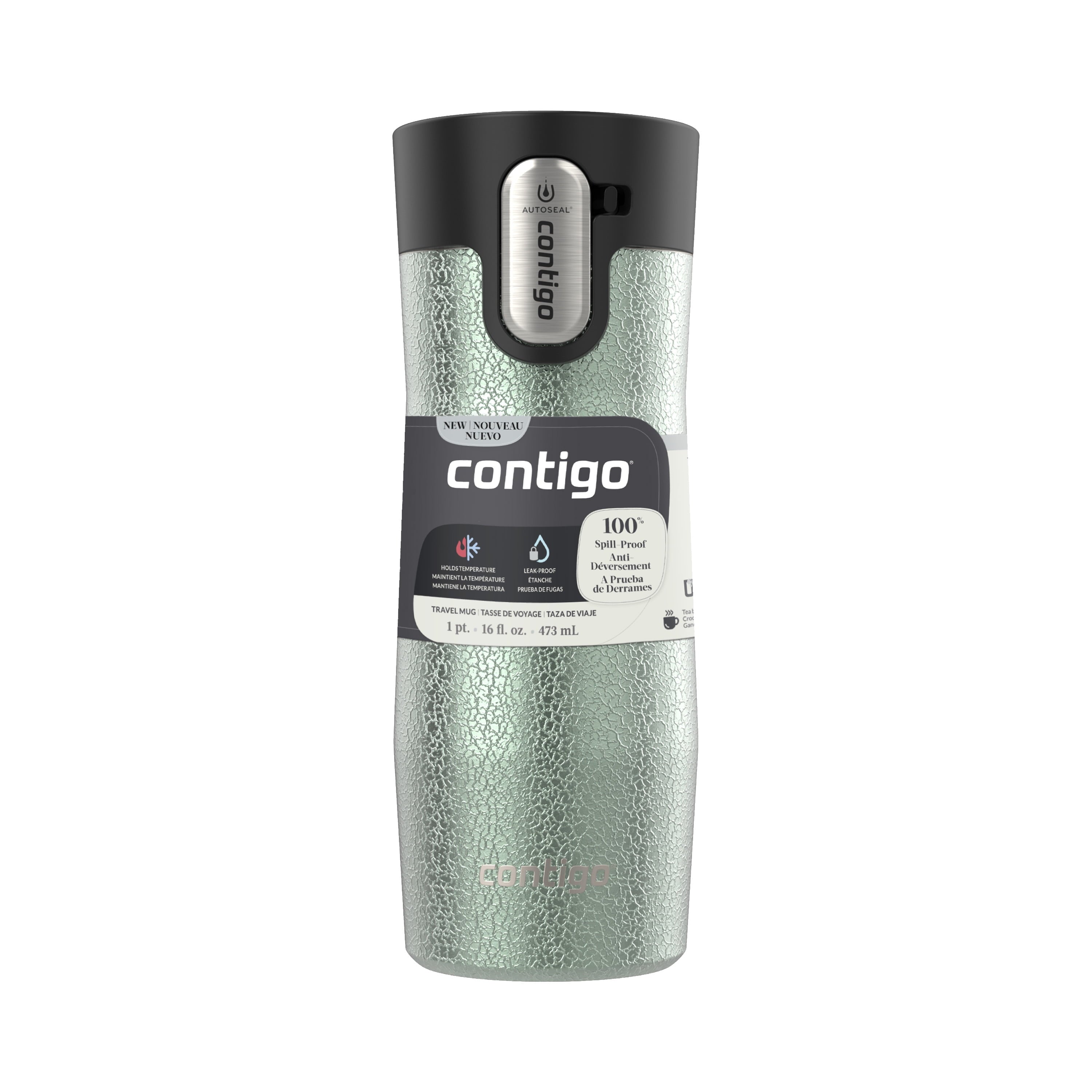 Contigo AUTOSEAL West Loop Vacuum-Insulated Stainless Steel Travel Mug with Easy-Clean Lid, 16 oz