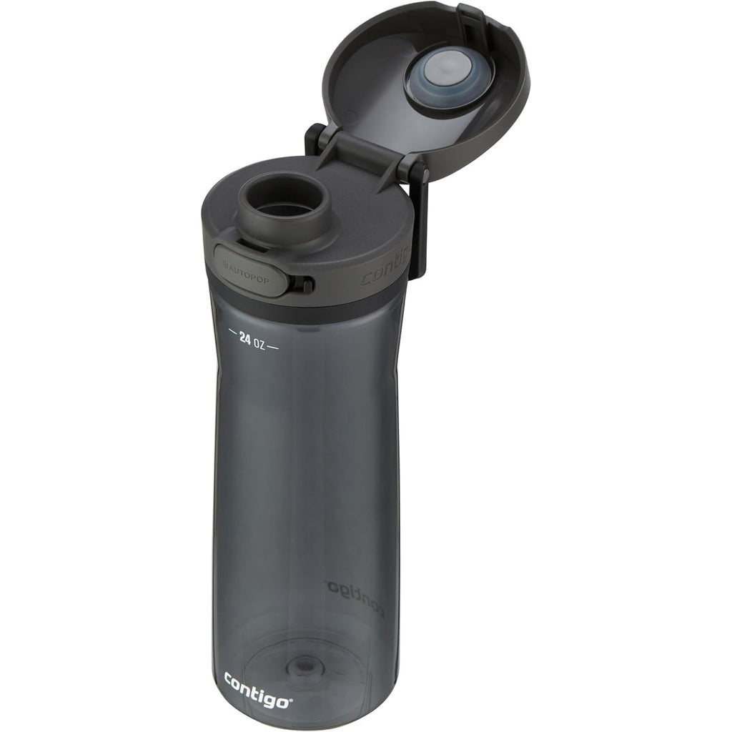 Contigo - Water Bottle with Leak-Proof and Locking Lid, BPA Free, 709ml Capacity, Black