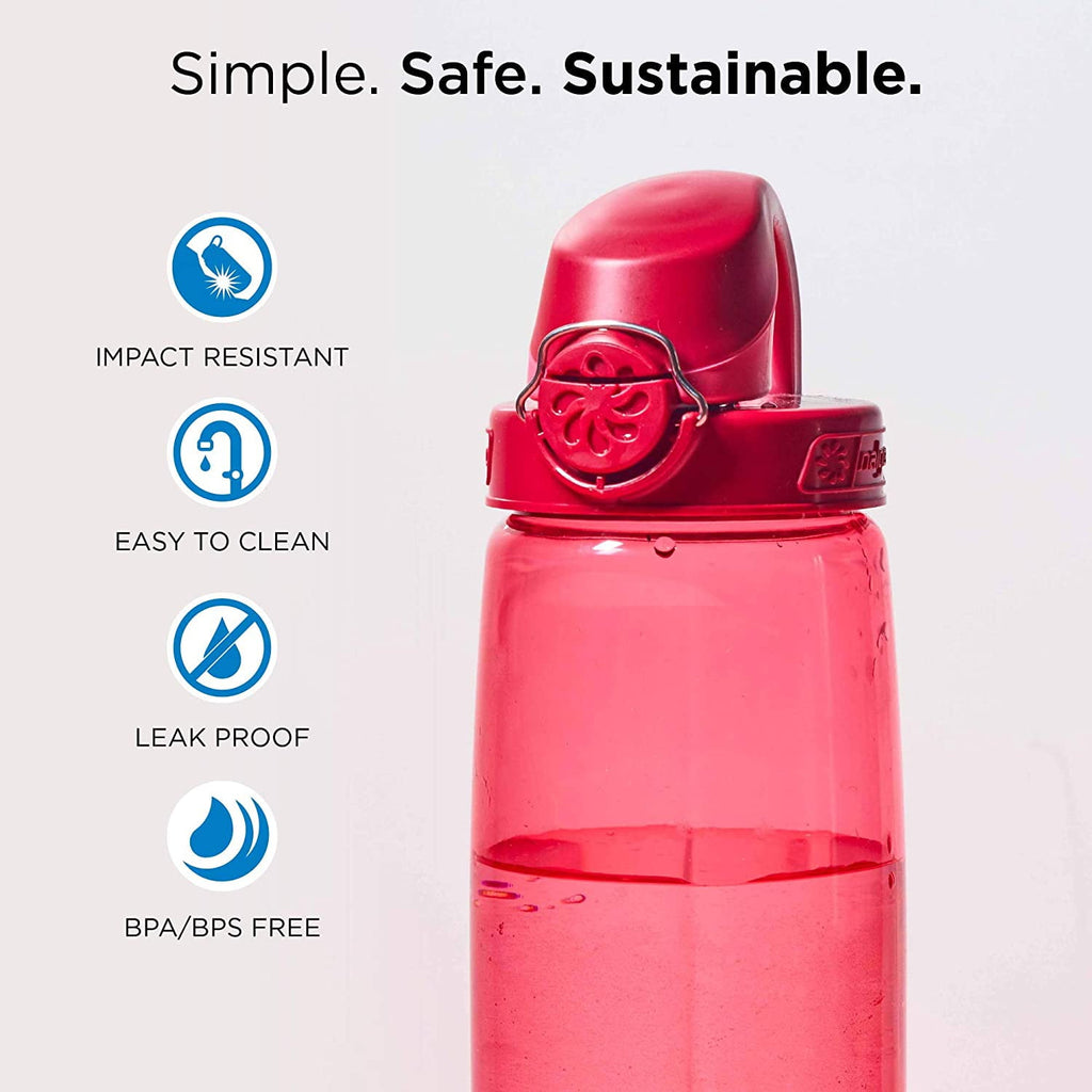 Nalgene Tritan OTF Water Bottle: 24oz, Glacial Blue
