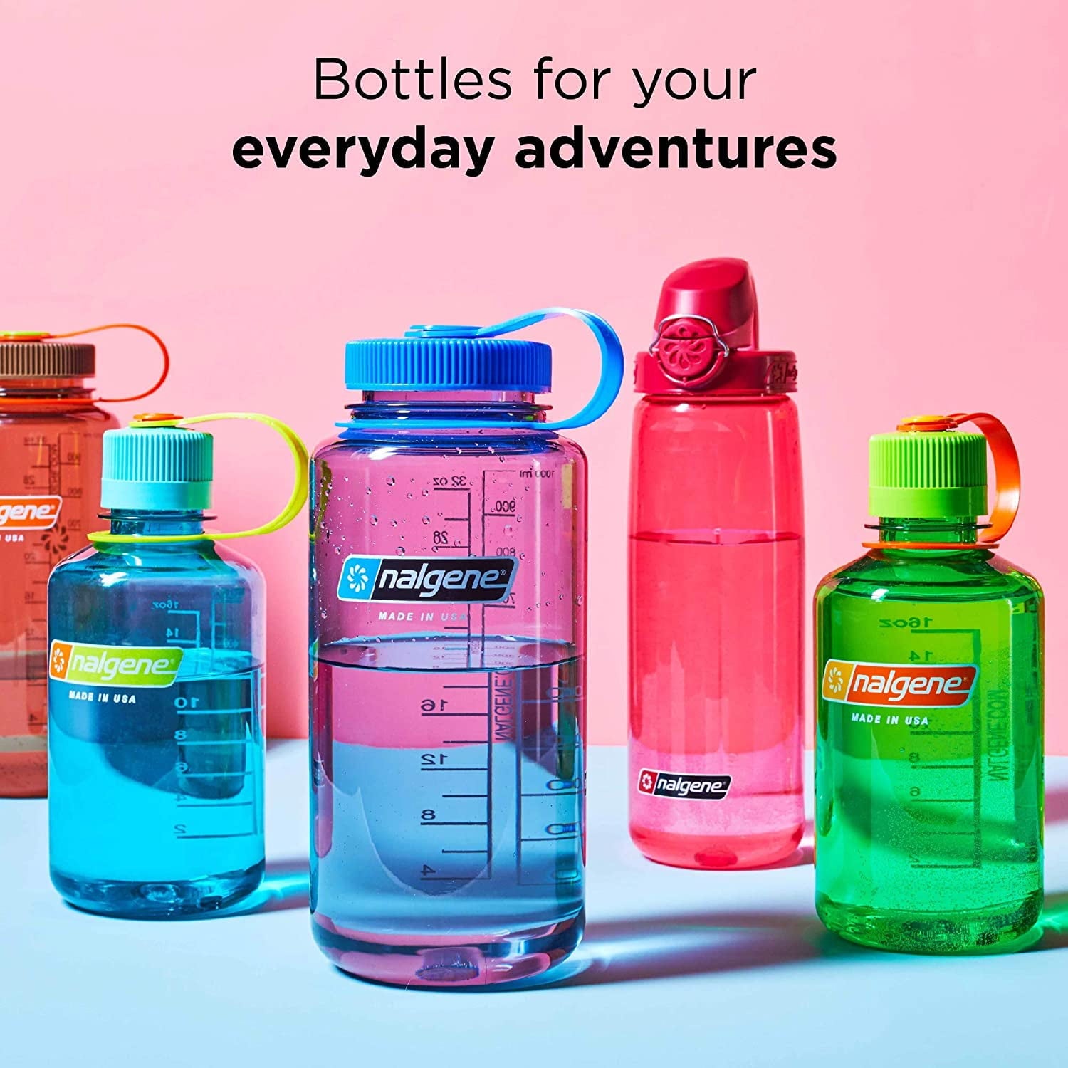Nalgene Tritan OTF Water Bottle: 24oz, Glacial Blue