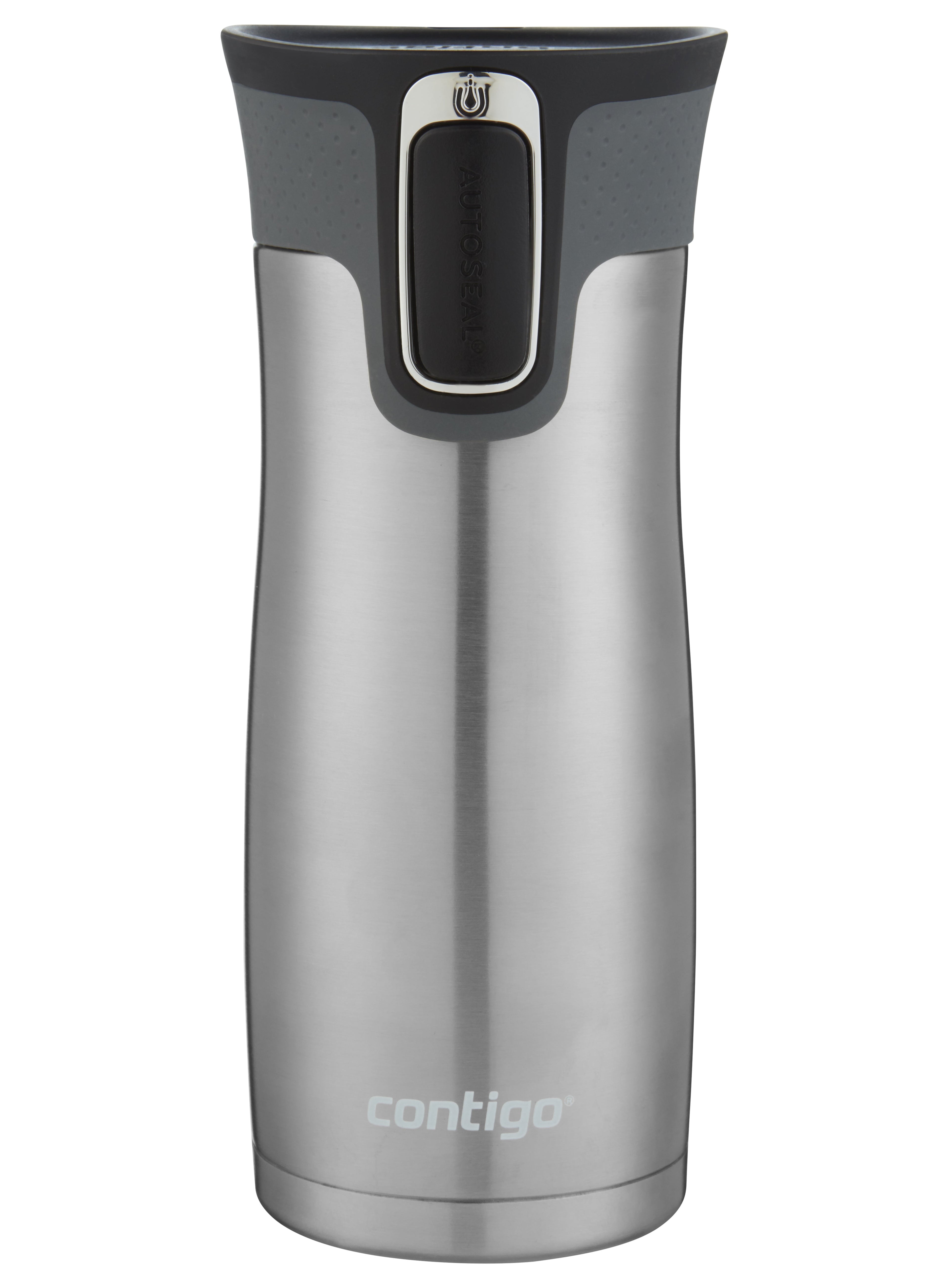 Contigo AUTOSEAL West Loop 2.0 Travel Mug, 16 oz., Stainless Steel with Black Button