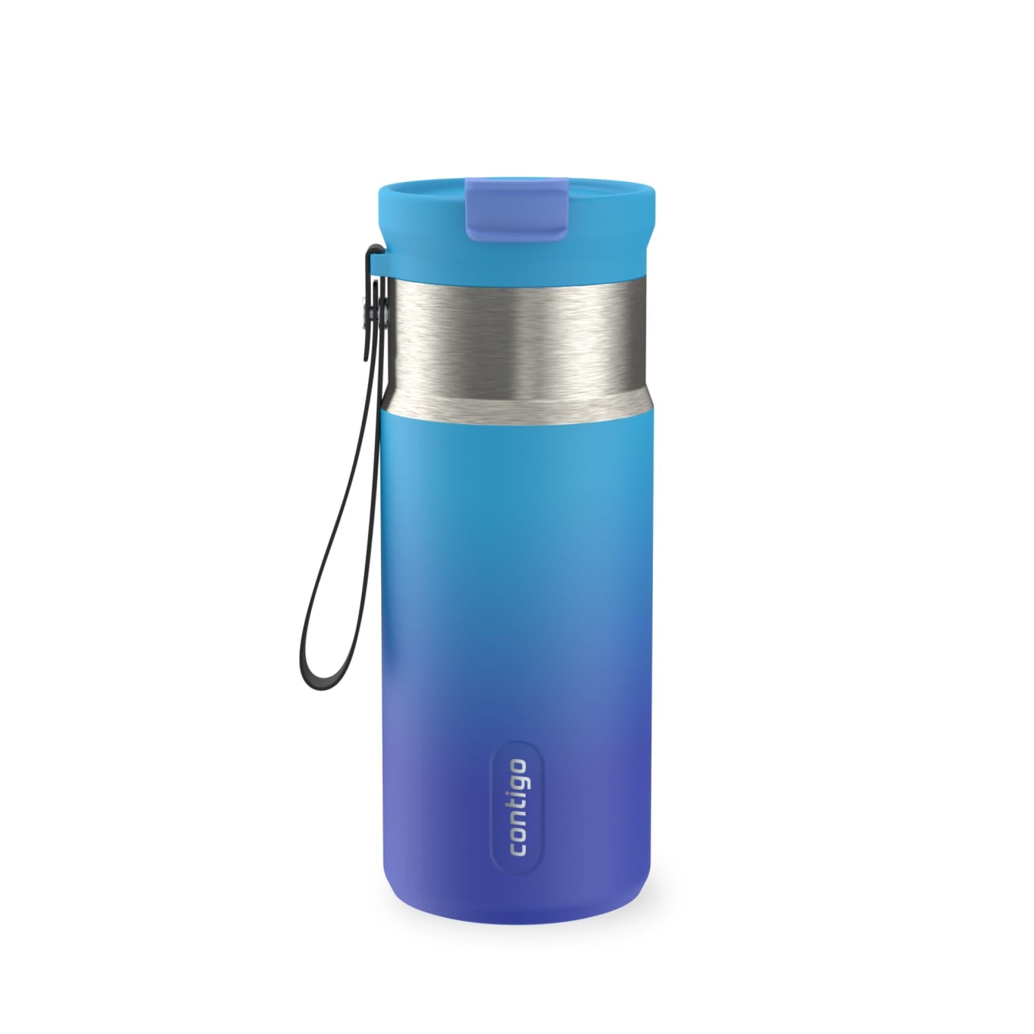 Contigo DualSip 16 oz Compact Leakproof Insulated Water Bottle with 2-Way Lid