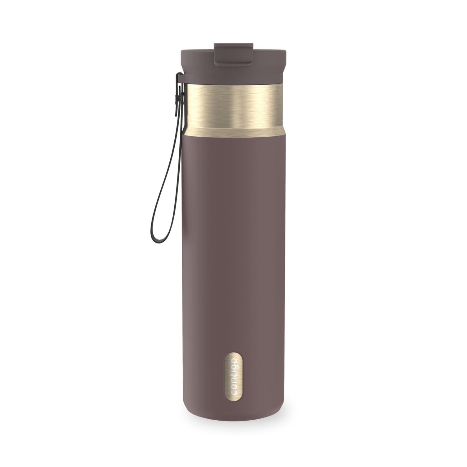Contigo DualSip 24 oz Leakproof Insulated Water Bottle with Carrying Strap and 2-Way Lid