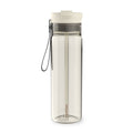 Contigo DualSip Leakproof Plastic Reusable Water Bottle with Carrying Strap, Cream/Clear, 28 oz