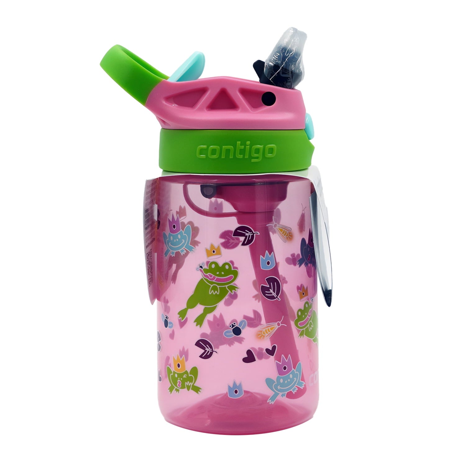 Contigo Kids Water Bottle with Redesigned AUTOSPOUT Straw, 14 oz, Grape Forest Haven