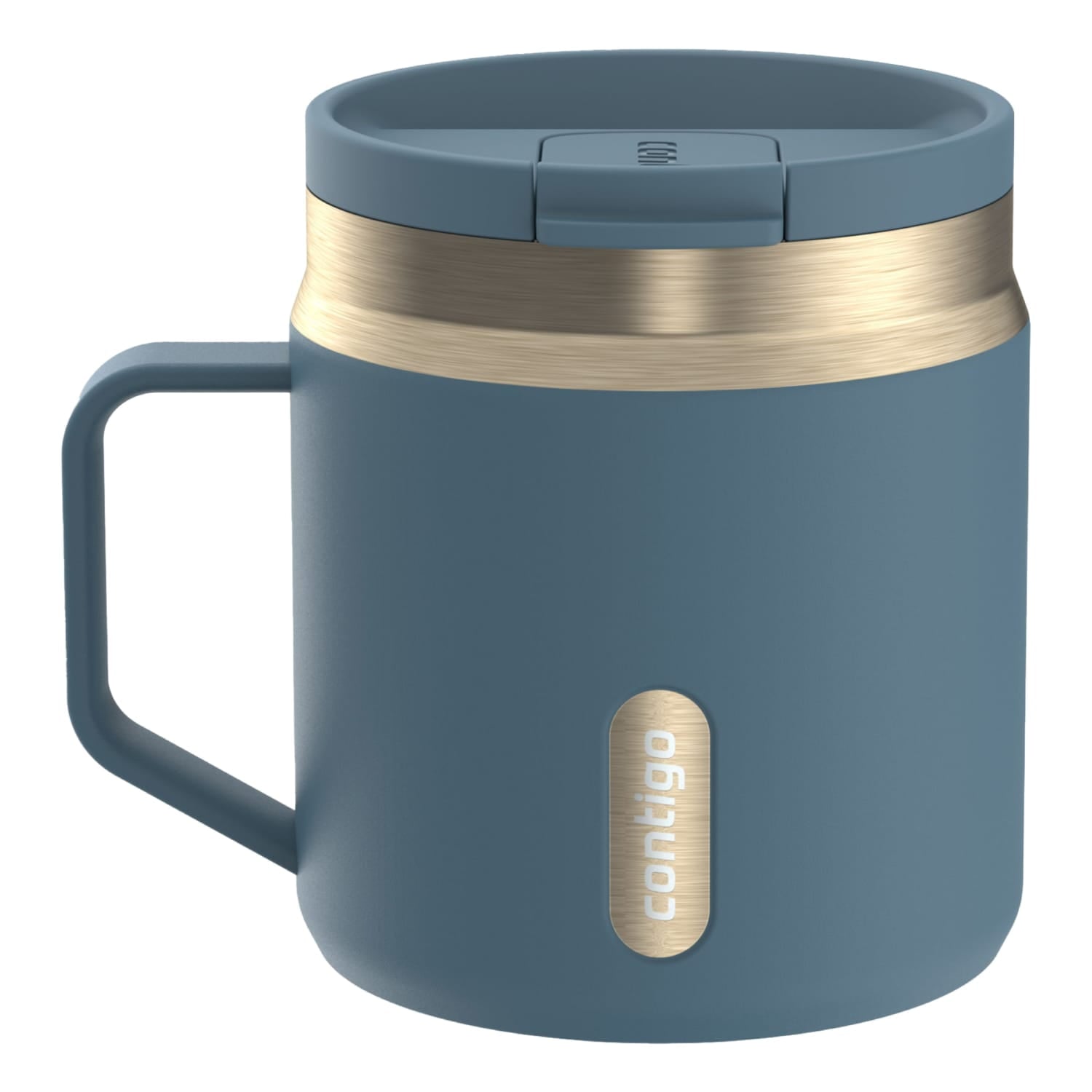 Contigo SnapSeal Leakproof Stainless Steel Reusable Travel Tumbler,Black/Bronze, 14 oz