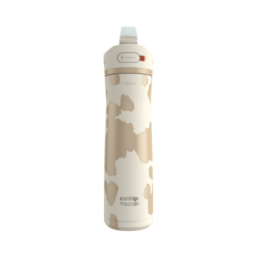 Contigo x Ally Love Ashland Chill 2.0 Stainless Steel Water Bottle with Autospout Lid, 24 oz, Oatmilk