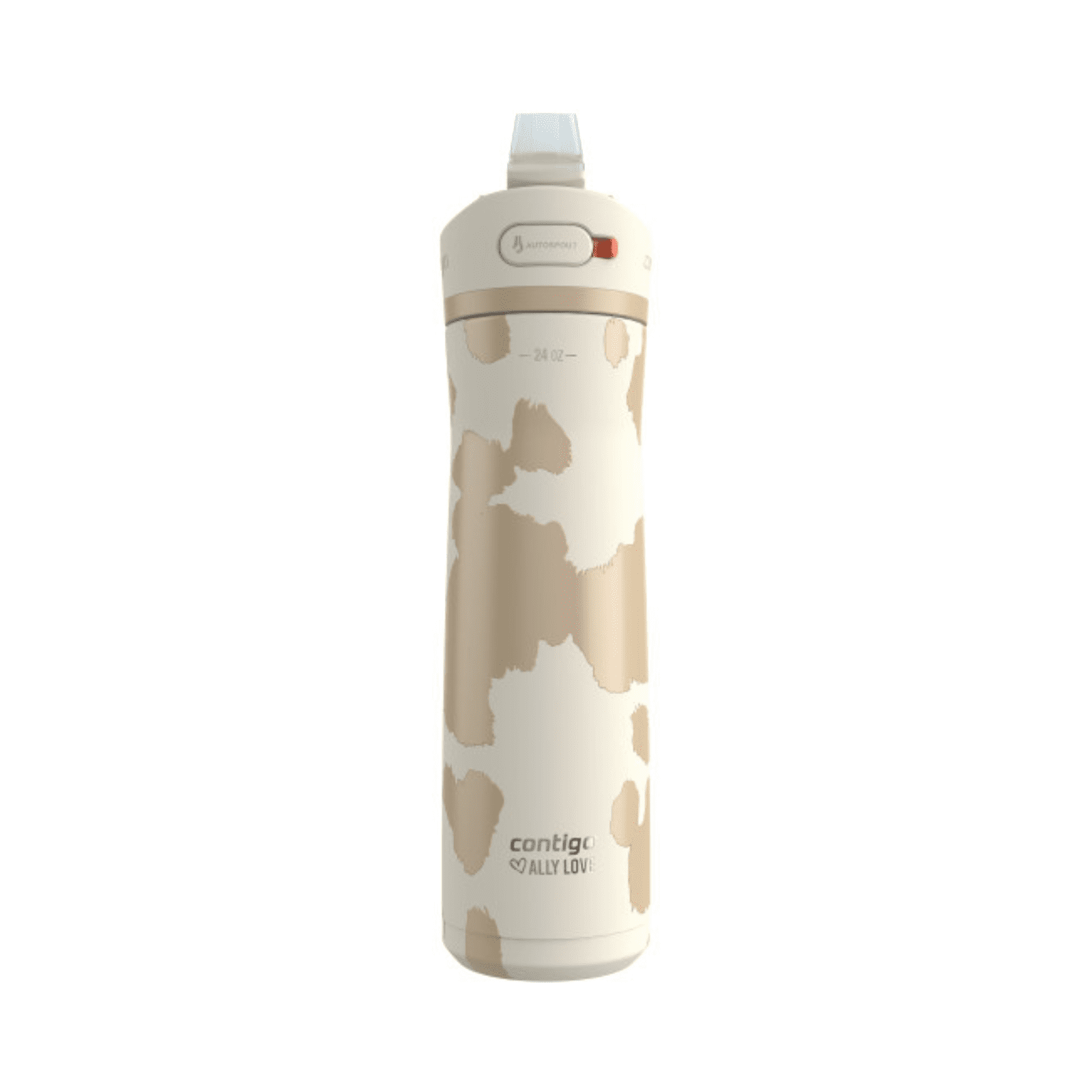 Contigo x Ally Love Ashland Chill 2.0 Stainless Steel Water Bottle with Autospout Lid, 24 oz, Oatmilk