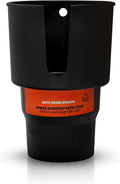 Cup Holder Expander - Fits Hydro Flasks 32/40 oz, Nalgene,  &amp; Large Bottles up to 3.8  Wide - for  up to 3.2  Wide - Black
