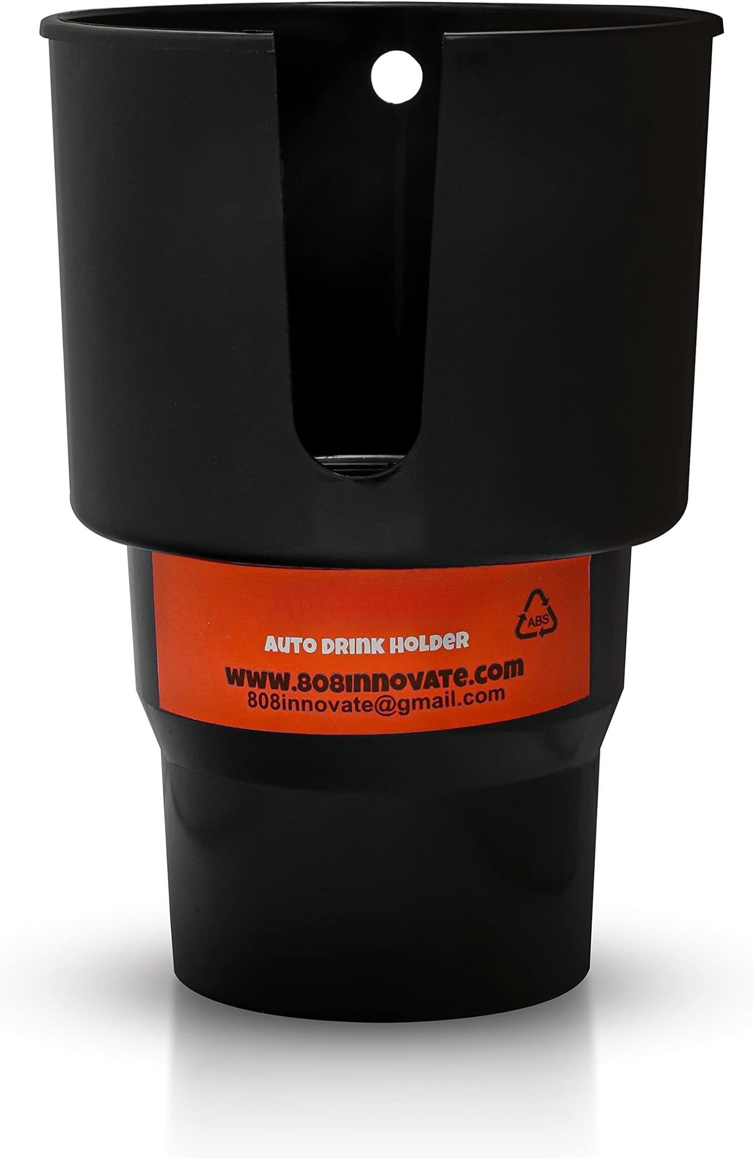 Cup Holder Expander - Fits Hydro Flasks 32/40 oz, Nalgene,  &amp; Large Bottles up to 3.8  Wide - for  up to 3.2  Wide - Black