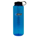 Nalgene Sustain Tritan BPA-Free Water Bottle Made with Material Derived from 50% Plastic Waste (using ISCC certified mass balance), 48 OZ, Wide Mouth, Blue