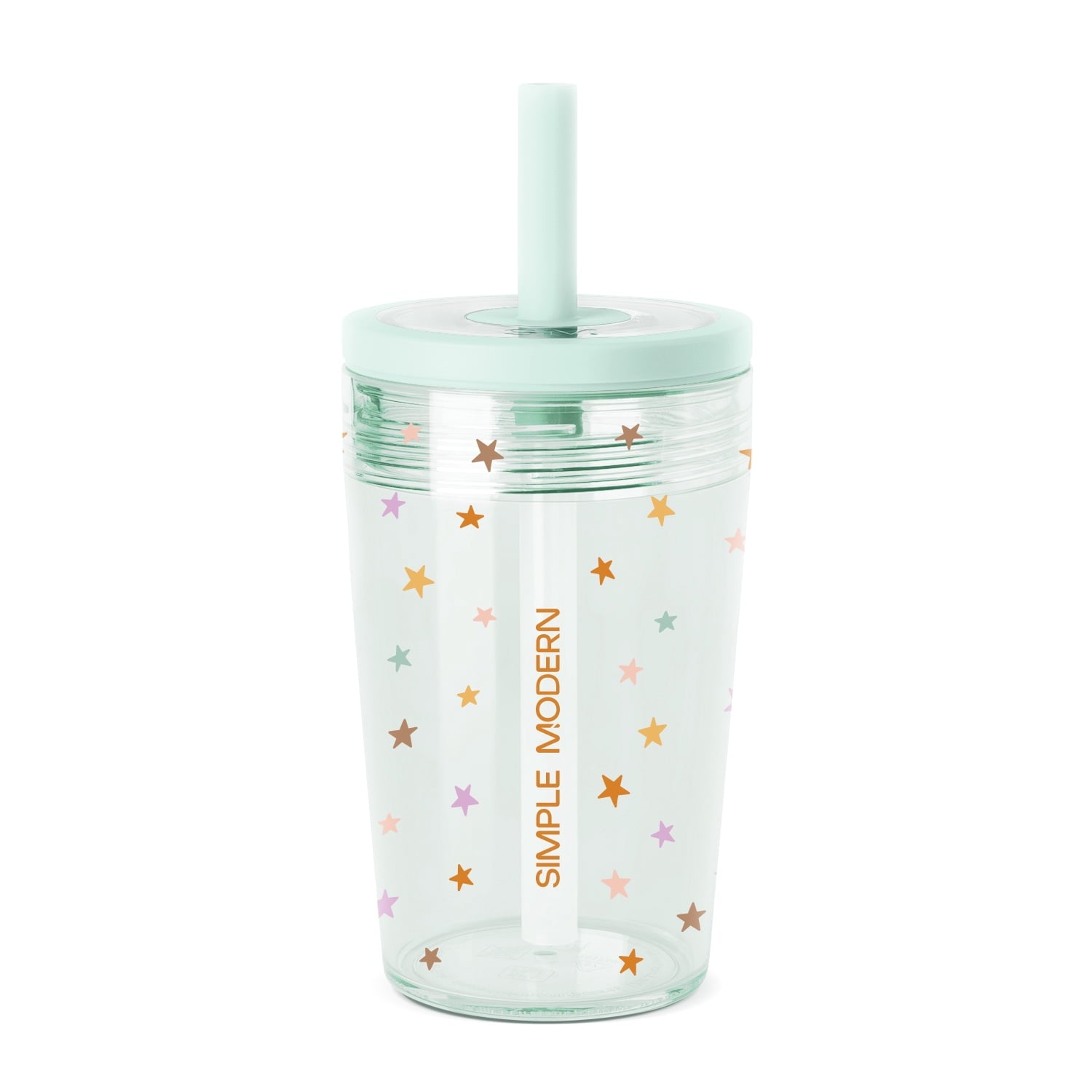 Simple Modern 12 fl oz Tritan Plastic Junior Tumbler with Silicone Straw Lid for Toddlers | Stars