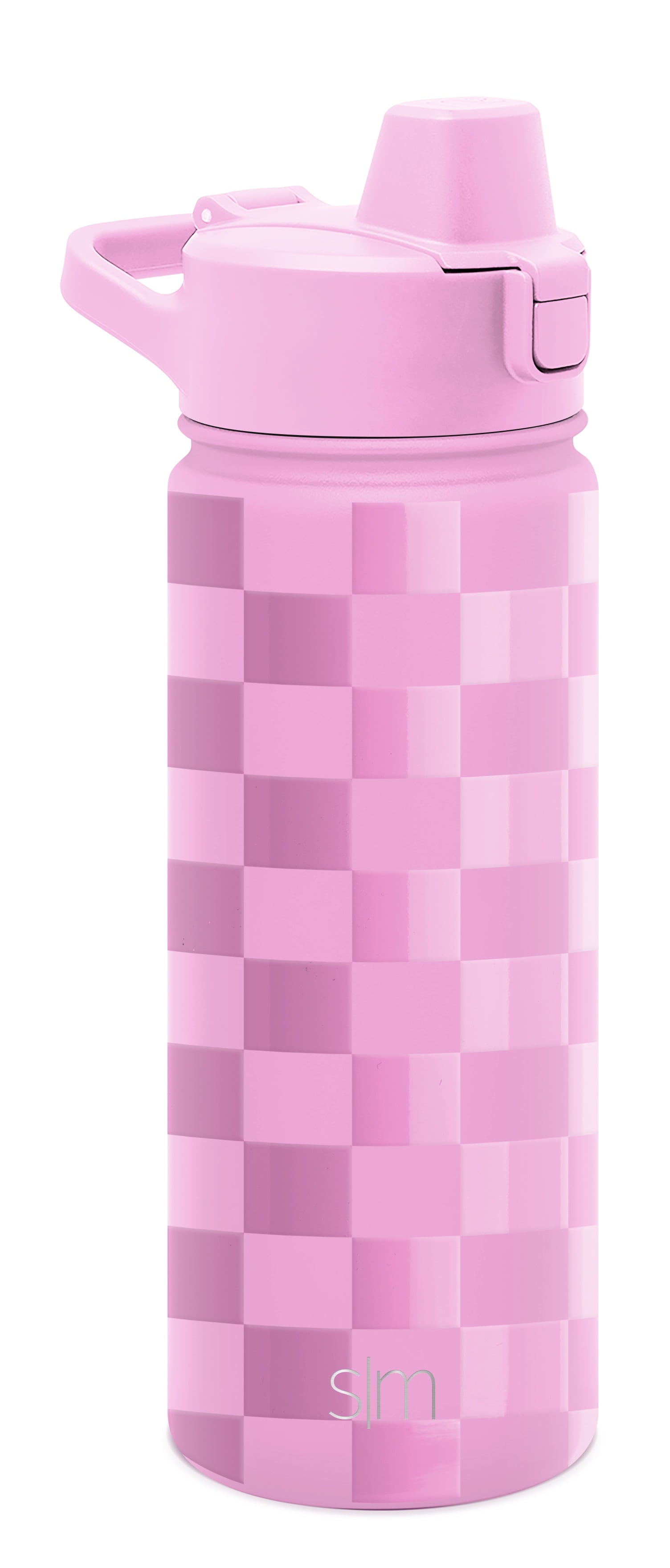 Simple Modern 18 fl oz Insulated Stainless Steel Summit Water Bottle with Covered Silicone Straw Lid | Sweet Taffy