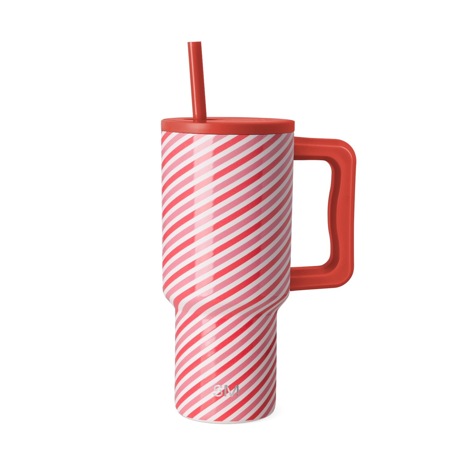 Simple Modern 30 fl oz Insulated Stainless Steel Trek Tumbler with Straw Lid | Seaglass Sage and Cream Checkmate
