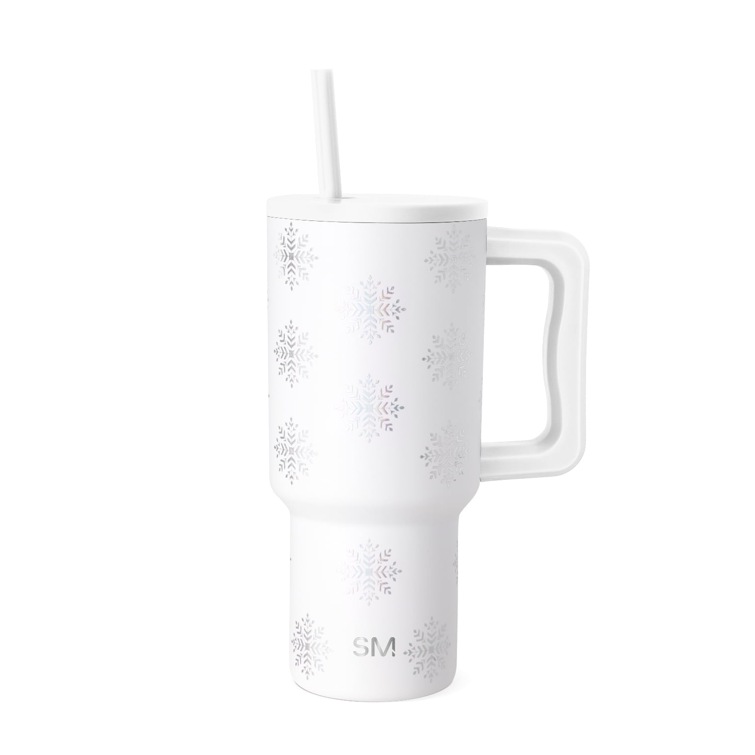 Simple Modern 30 fl oz Insulated Stainless Steel Trek Tumbler with Straw Lid | Seaglass Sage and Cream Checkmate