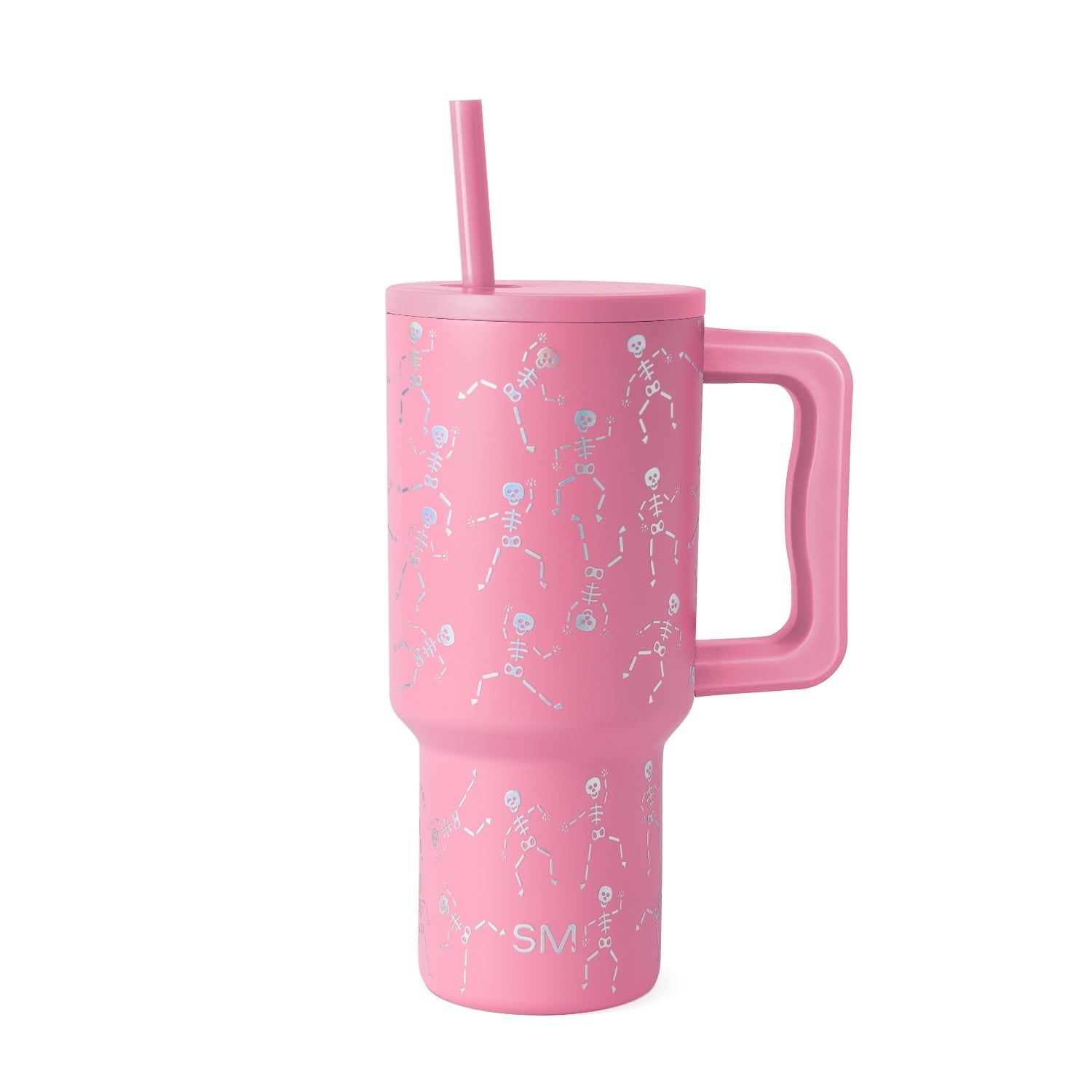 Simple Modern 30 fl oz Insulated Stainless Steel Trek Tumbler with Straw Lid | Seaglass Sage and Cream Checkmate