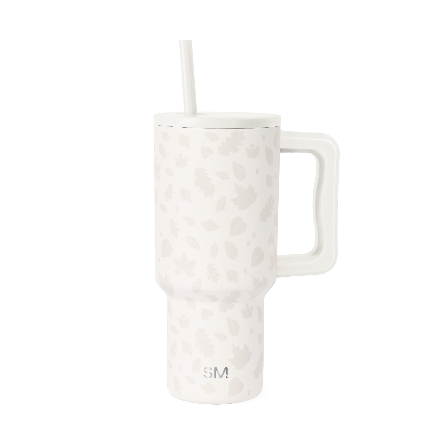 Simple Modern 30 fl oz Insulated Stainless Steel Trek Tumbler with Straw Lid | Seaglass Sage and Cream Checkmate