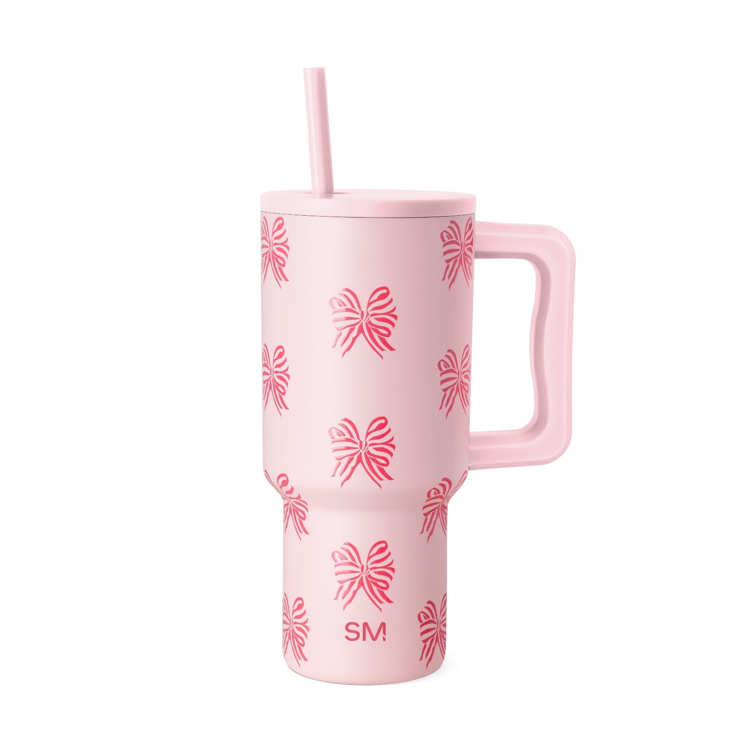 Simple Modern 30 fl oz Insulated Stainless Steel Trek Tumbler with Straw Lid | Seaglass Sage and Cream Checkmate