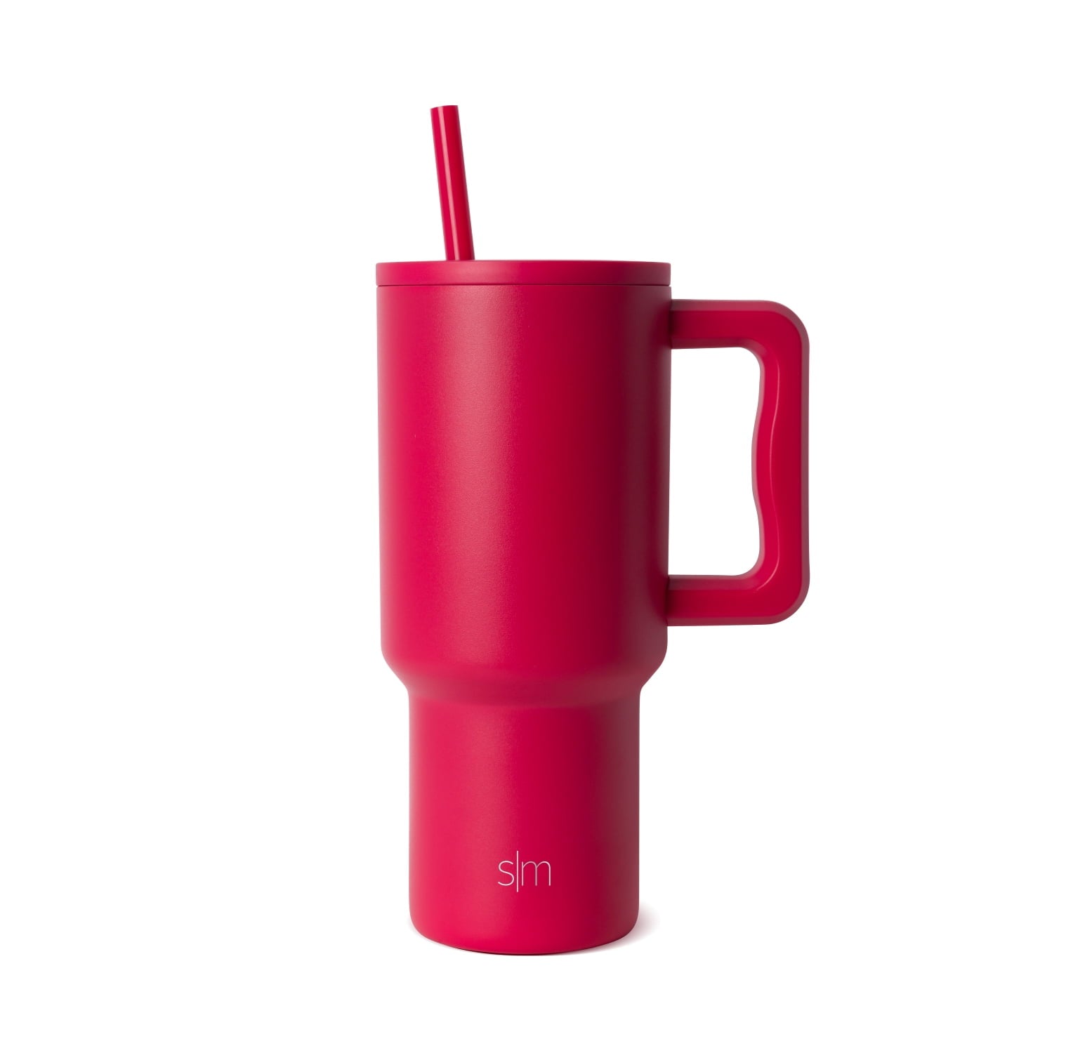 Simple Modern 30 fl oz Insulated Stainless Steel Trek Tumbler with Straw Lid | Seaglass Sage and Cream Checkmate