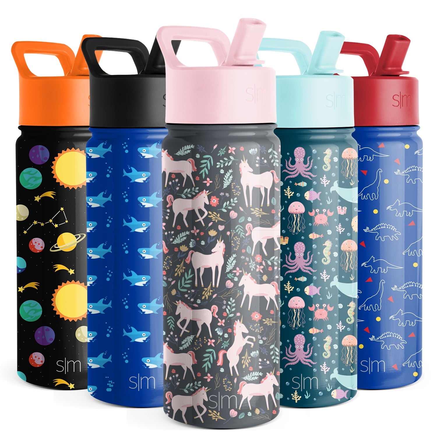 Simple Modern Summit Water Bottle Straw Lid Vacuum Insulated Stainless Steel Bottle | 14 fl oz