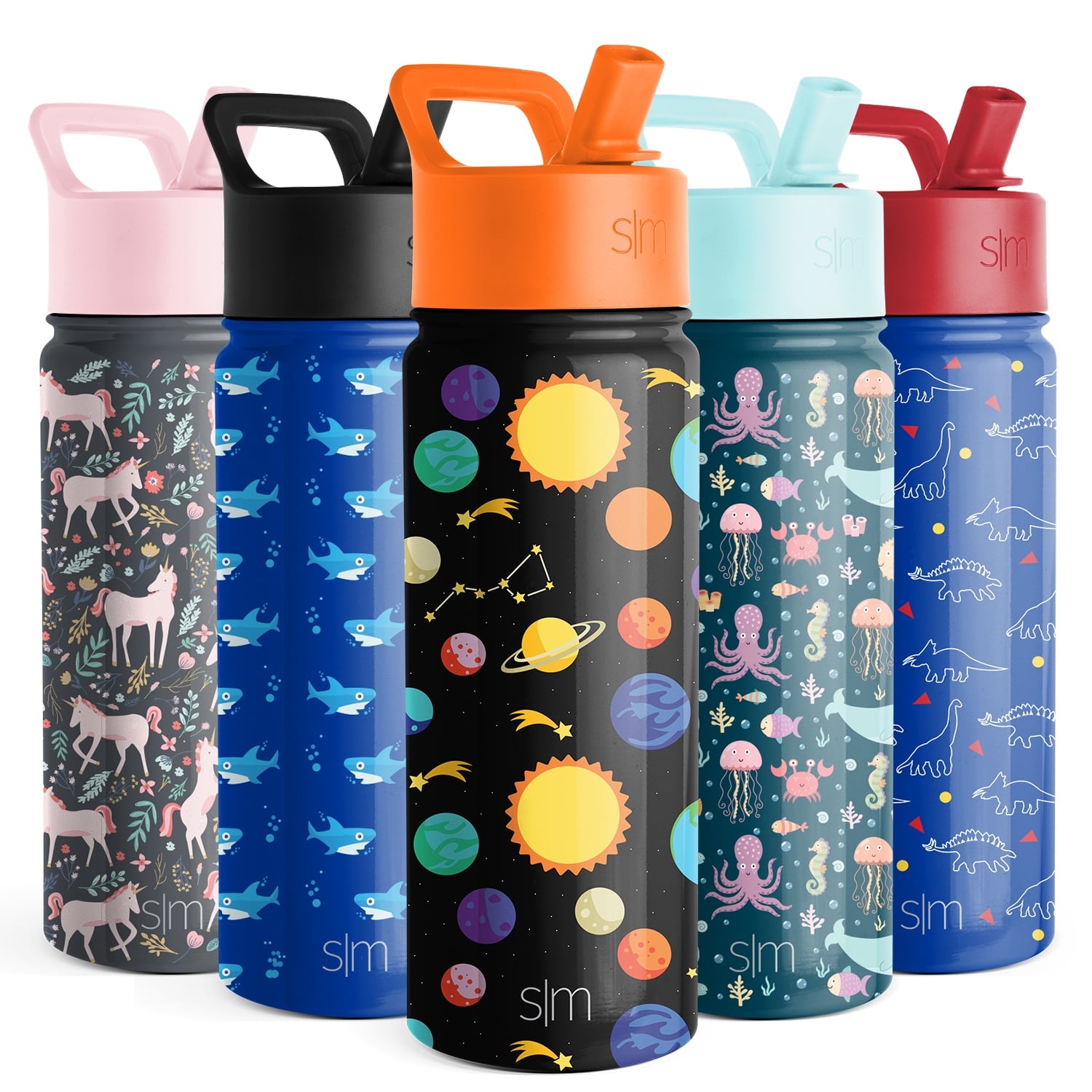 Simple Modern Summit Water Bottle Straw Lid Vacuum Insulated Stainless Steel Bottle | 14 fl oz