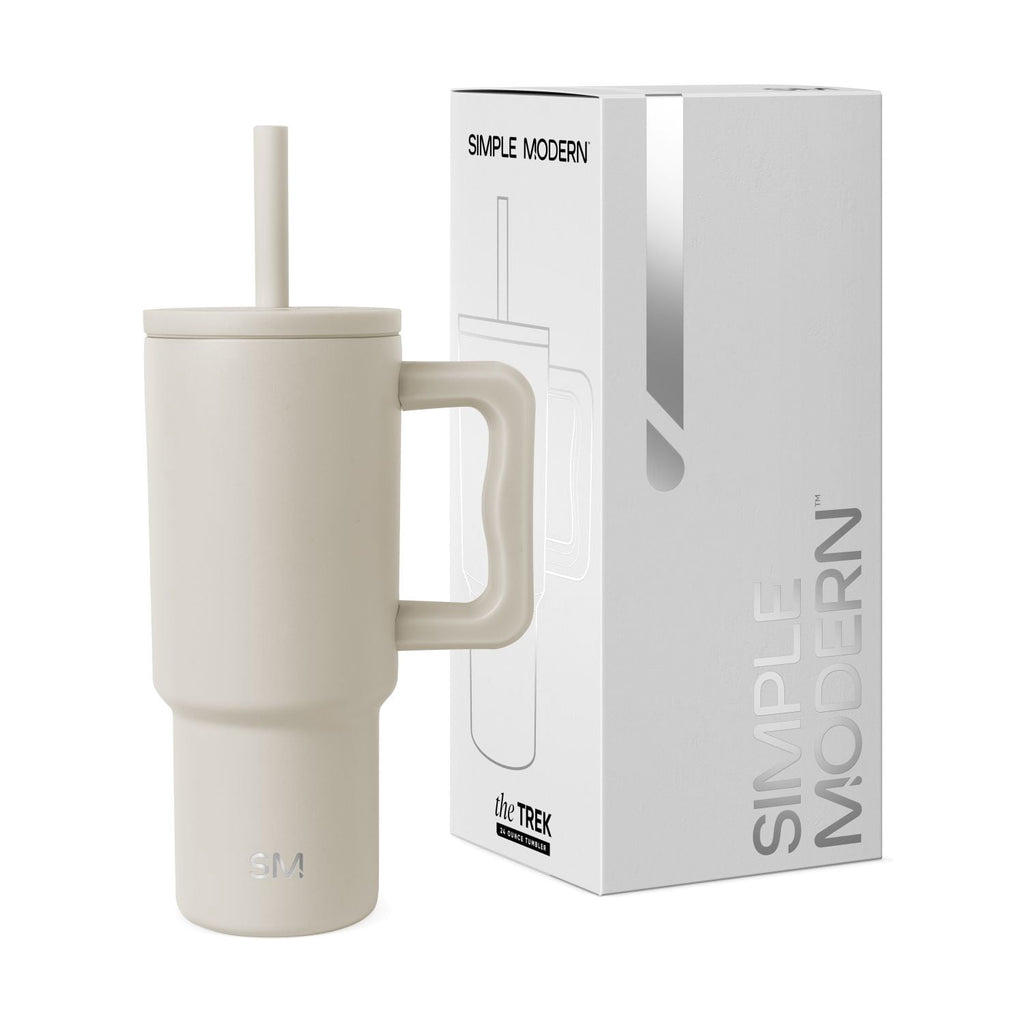 Simple Modern 24oz Trek Tumbler with handle and Silicone Straw Lid | Asteroid