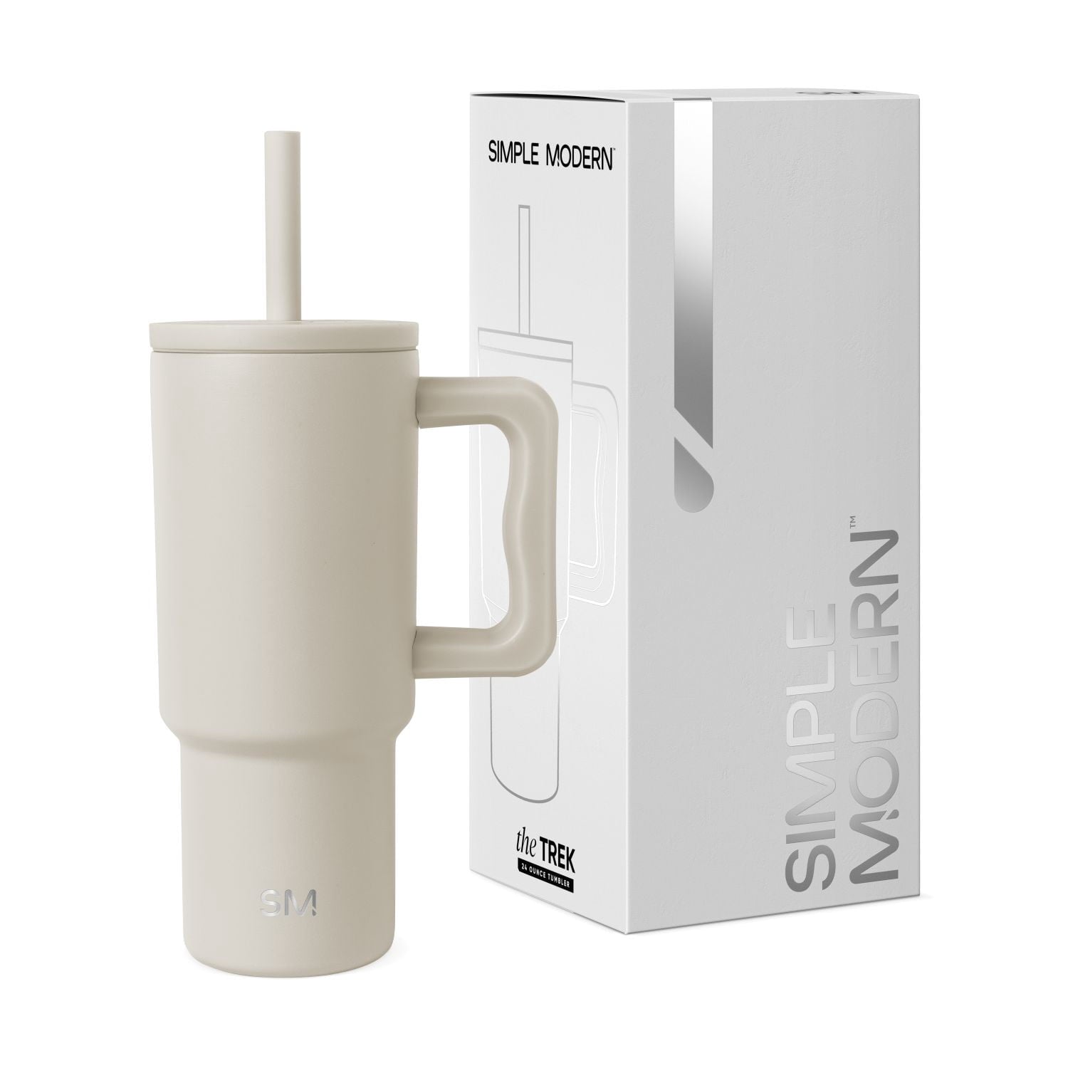 Simple Modern 24oz Trek Tumbler with handle and Silicone Straw Lid | Asteroid